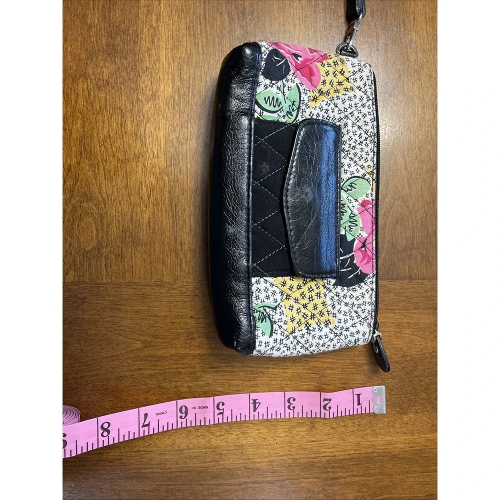 Vera Bradley Quilted Pouch Too Zip Wristlet In Retired Tweed Tulip‎ - Picture 7 of 7